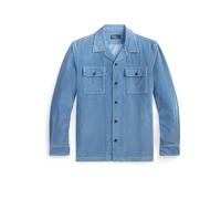 POLO RALPH LAUREN Surchemise en velours côtelé bleu clair | L