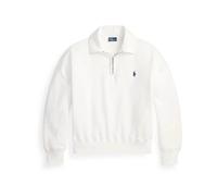 Polo Ralph Lauren - SweaT-shirt Brodé à Col Zippé - Femme - Sweatshirts et sweats à capuche - Blanc - Taille: 44 FR