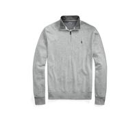 Polo Ralph Lauren - Pull-over Gris en Jersey de Luxe avec Quart de Zip - Homme - Sweatshirts et sweats à capuche - Gris - Taille: L