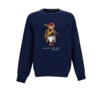 Polo Ralph Lauren - SweaT-shirt Ras du Cou Imprimé Ours - Homme - Sweatshirts et sweats à capuche - Bleu - Taille: XL
