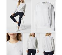 Polo Ralph Lauren Sweatshirt Retro Pony En Fleece Blanc À Col Rond