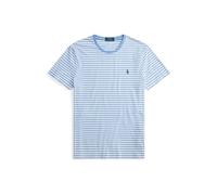 Ralph Lauren - Custom Slim Fit Striped Jersey T-Shirt - Homme - Tops - Bleu - Taille: L