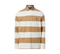 Ralph Lauren - Classic Fit Khaki-Collar Rugby Shirt - Homme - Tops - Multicolore - Taille: M