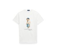 Polo Ralph Lauren T-Shirt crème / bleu ciel / noir / blanc, Taille XL