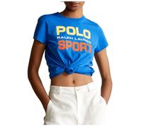 Polo Ralph Lauren T-Shirt Logo Arc-En-Ciel Retro Preppy Chemise Top Neuf M