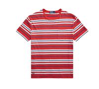 Polo Ralph Lauren T-Shirt Rayé En Gaze Sur Mesure Slim Fit 100% Coton S