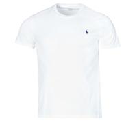 T-shirt Ralph Lauren Custom Slim Fit manche courte blanc bleu marine - L