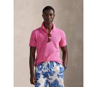 Polo Ralph Lauren The Iconic Mesh Slim manche courte rose bleu - L