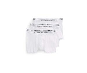 POLO RALPH LAUREN Three Boxer Brief Stretch Cotton 714835887003 Couleur Blanc, Blanc, XL