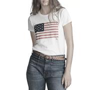 Polo Ralph Lauren Vintage Retro Drapeau USA T-Shirt College Chemise Top Tee