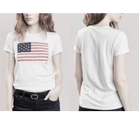 Polo Ralph Lauren Vintage Rétro Drapeau USA T-Shirt Collège Haut Chemisier M