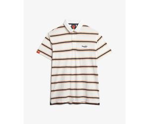 Polo rayÃ© lÃ©ger Superdry Blanc M