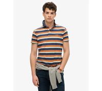 Polo rayé léger Superdry Bleu S