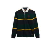 Superdry Vintage Athletic Stripe Rugby Long Sleeve T-shirt Vert S Homme