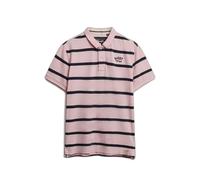Superdry Polo Vintage Stripe Jersey rayé manches courtes Rose XL Homme