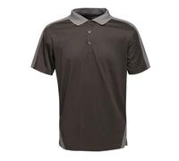 Polo Regatta Professional CONTRAST QUICK WICKING - Noir / Gris M