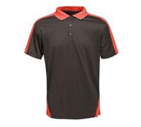 Polo Regatta Professional CONTRAST QUICK WICKING - Noir / Rouge M