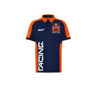 Polo Réplique De L'équipe Ktm Racing Team Moto Gp Officiel - Homme - Bleu Orange