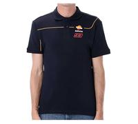 Polo Repsol Honda Dual Marc Marquez 93 Officiel MotoGP - Bleu - Homme - Regular - Manches courtes - Col polo S