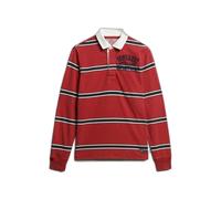Polo rugby rayÃ© Superdry Vintage Athletic Rouge M
