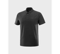Salomon - Polo de randonnée polyvalent - Trackline Polo M Deep Black pour Homme - Taille M - Noir Noir M