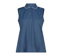 Polo sans manches en piqué extensible femme CMP Bleu 3XL