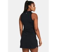 Polo Sans Manches Under Armour Playoff Pour Femme Noir / Noir / Halo Gris M