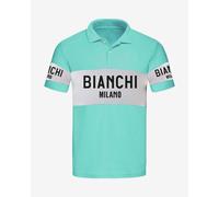 Polo Santini Bianchi Milano Rétro manches courtes bleu ciel - L