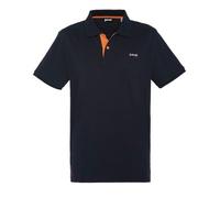 Schott NYC Homme Manches Courtes Polo Shirt, Navy/Orange, L EU
