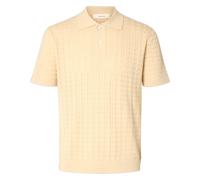 polo Selected Homme maille mat nouveau polo câble - beige GREEN M