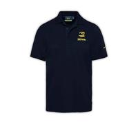 Polo Senna Legacy pour Homme, Formule 1 Bleu Navy (FR/ES, Alpha/Lettres, XXL, Taille Normale, Taille Normale, Bleu)