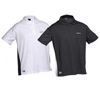 Polo Shirt Black/White XL by Daiwa