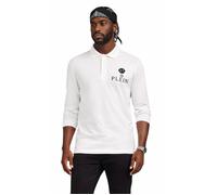 Polo Shirt Philipp Plein En Cuir Avec Patch Hexagone PP Nouveau L