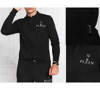 Polo Shirt Philipp Plein T-Shirt En Cuir Avec Patch Hexagone PP Neuf 2XL