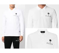 Polo Shirt Philipp Plein T-Shirt En Cuir Avec Patch Hexagone PP Neuf XL