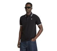 G-Star Polo Dunda Slim Stripe – manches courtes, rayé – Noir XL Homme