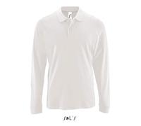 Polo - Sol's - Perfect Lsl - Blanc - Manches longues - Col polo XXXL