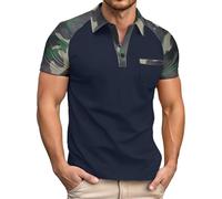 Polo Sport Homme - Chemise Homme Décontractée à Détails de Blocs de Couleur et Poche Poitrine pour Usage Quotidien et Moments de Détente