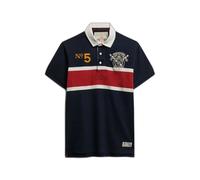Polo Superdry Emblem Jersey Bleu 3XL