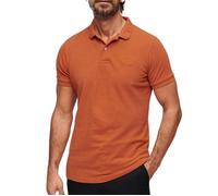 Polo SuperDry - Homme - Orange - Col polo à 2 boutons - Manches courtes - Confort exceptionnel S