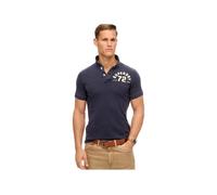 Polo Superdry Homme Vintage Athletic Navy Bleu Coton M