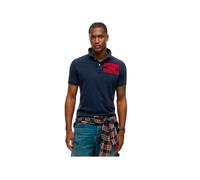 Superdry Vintage Athletic Polo M1110396A Rich Navy Taille S, Bleu Marine Profond, S