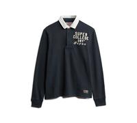 Superdry Vintage Athletic Rugby Long Sleeve T-shirt Noir L Homme