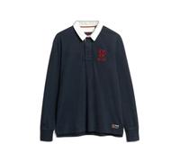 Superdry Vintage Athletic Rugby Long Sleeve Polo Noir S Homme