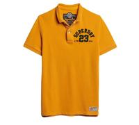 Superdry Vintage Athletic Polo M1110396A Track Gold Taille M, Orange, M