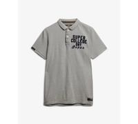 Superdry Vintage Athletic Short Sleeve Polo Beige M Homme