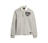 Superdry Vintage Athletic Rugby Long Sleeve T-shirt Gris XL Homme