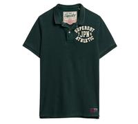 Superdry Vintage Athletic Short Sleeve Polo Vert S Homme