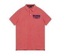 Superdry Vintage Superstate Short Sleeve Polo Rose L Homme