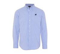 Polo Sylt Coupe Classique en Coton Oxford Chemise à Bouton Bas, Brunnera BL, 3XL Homme